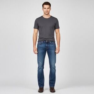 Russo Jeans Men s Bootcut Size 36x30 Blue Denim Mid Rise Regular Fit Cotton